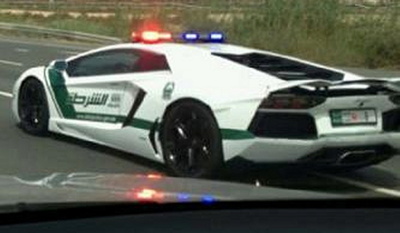 Illustration for article titled There's A Lamborghini Aventador Police Car In Dubai